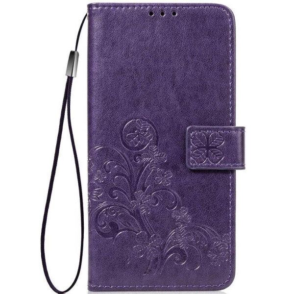

Кожаный чехол (книжка) Four-leaf Clover с визитницей для Meizu V8