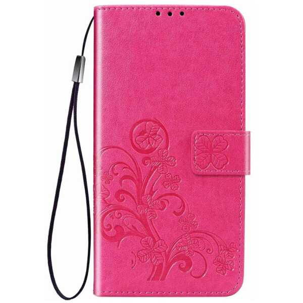 

Кожаный чехол (книжка) Four-leaf Clover с визитницей для Meizu M8 Lite