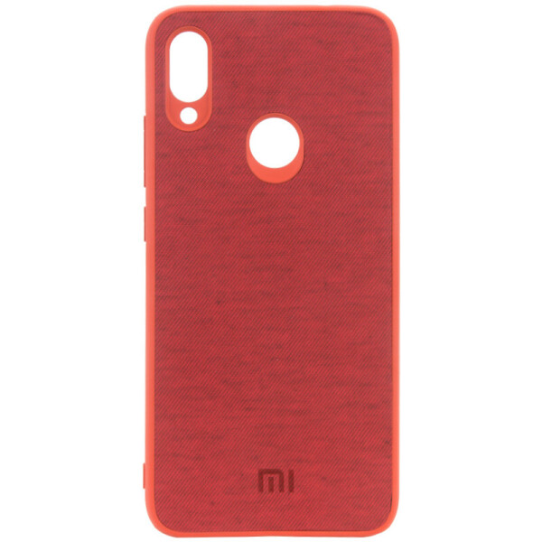 

TPU чехол Textile Logo для Xiaomi Redmi Note 7 / Note 7 Pro / Note 7s