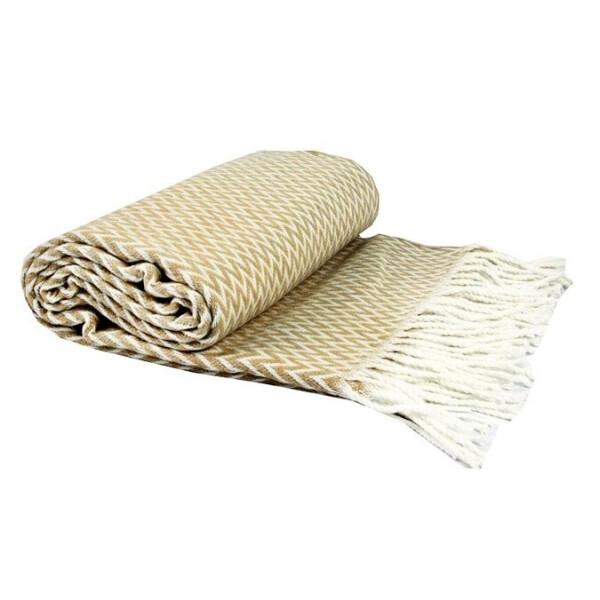 

Хлопковый плед Vladi Валенсия. Антонио бело-светло-коричневый-170х200