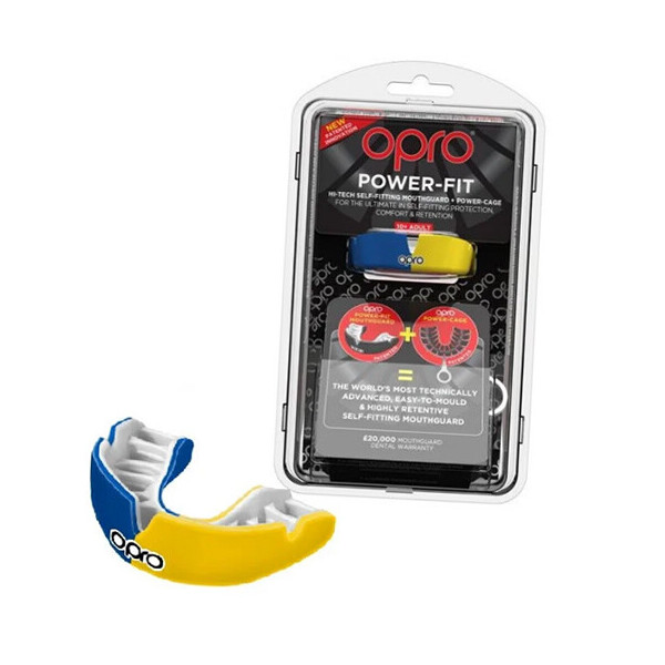 

Капа Power-Fit Hi-Tech Self-Fitting Голубо-желтый (37362023)