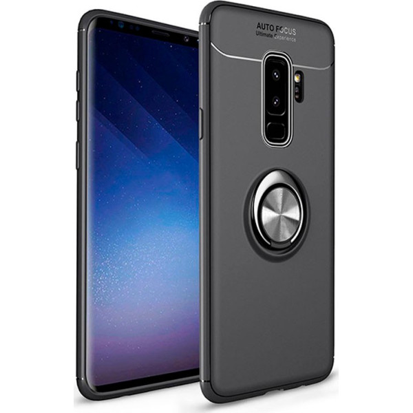 

TPU Deen ColorRing под магнитный держатель для Samsung Galaxy S9+ (Черный / Черный) (681757)