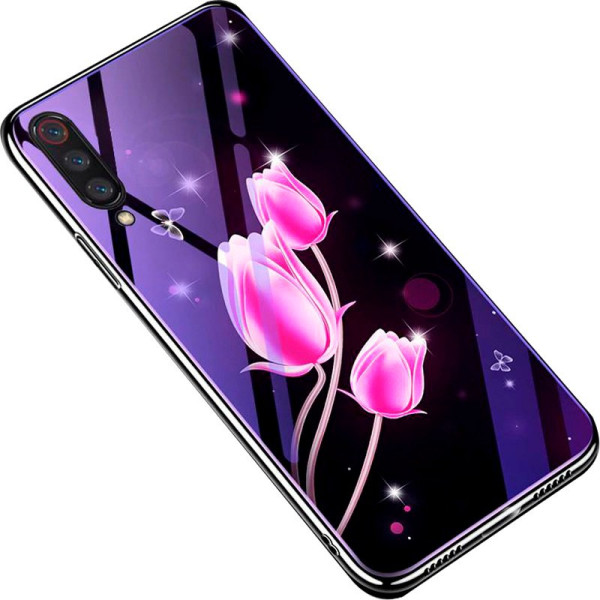 

Чехол TPU+Glass Fantasy с глянцевыми торцами для Xiaomi Mi 9 (Тюльпаны) (685744)
