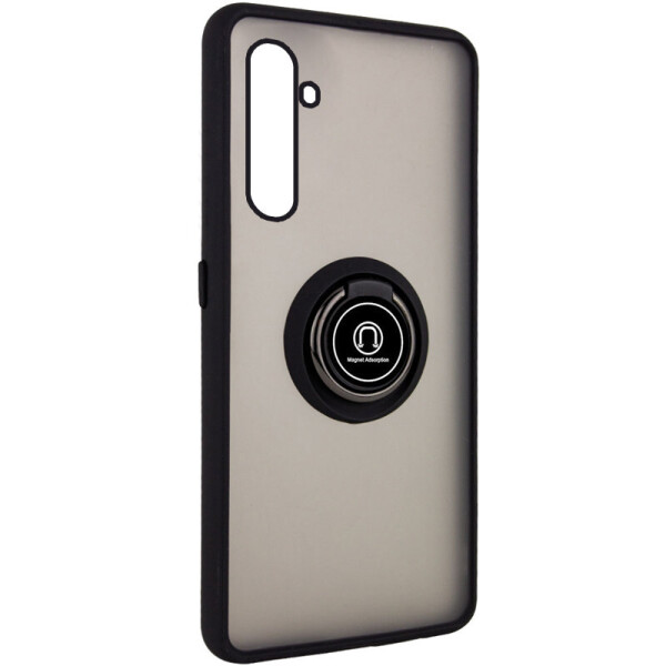 

TPU+PC чехол Deen ColorEdgingRing под магнитный держатель для Realme 6 Pro