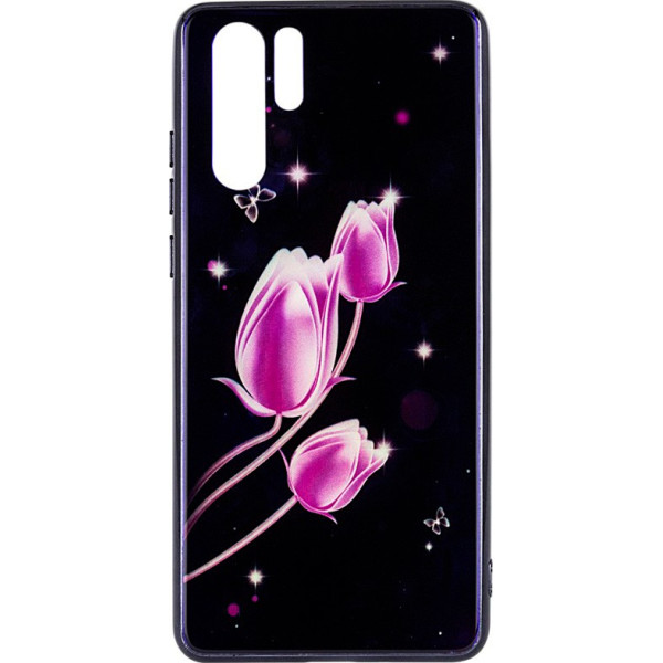 

Чехол TPU+Glass Fantasy с глянцевыми торцами для Huawei P30 Pro (Тюльпаны) (700176)