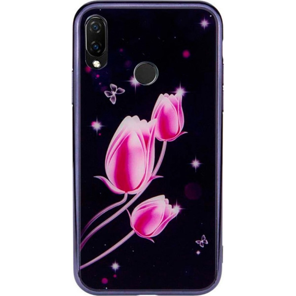

TPU+Glass Fantasy с глянцевыми торцами для Xiaomi Redmi 7 (Тюльпаны) (700181)