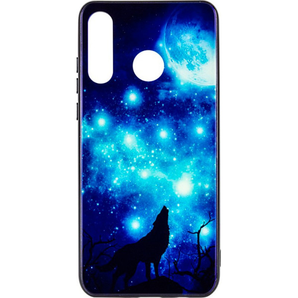 

Чехол TPU+Glass Fantasy с глянцевыми торцами для Huawei P30 lite (Лунная ночь) (700184)