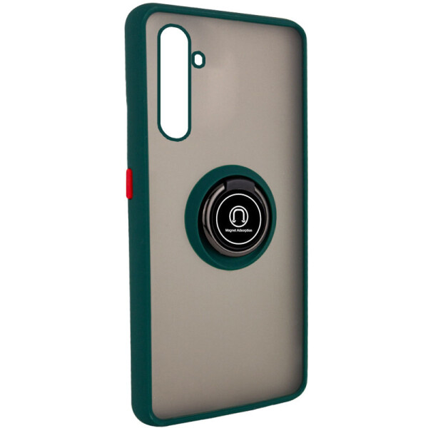 

TPU+PC чехол Deen ColorEdgingRing под магнитный держатель для Realme 6 Pro