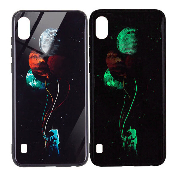 

TPU+Glass чехол светящийся в темноте для Samsung Galaxy A10 (A105F)