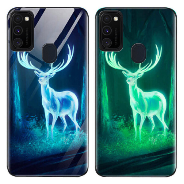 

TPU+Glass чехол светящийся в темноте для Samsung Galaxy M30s / M21