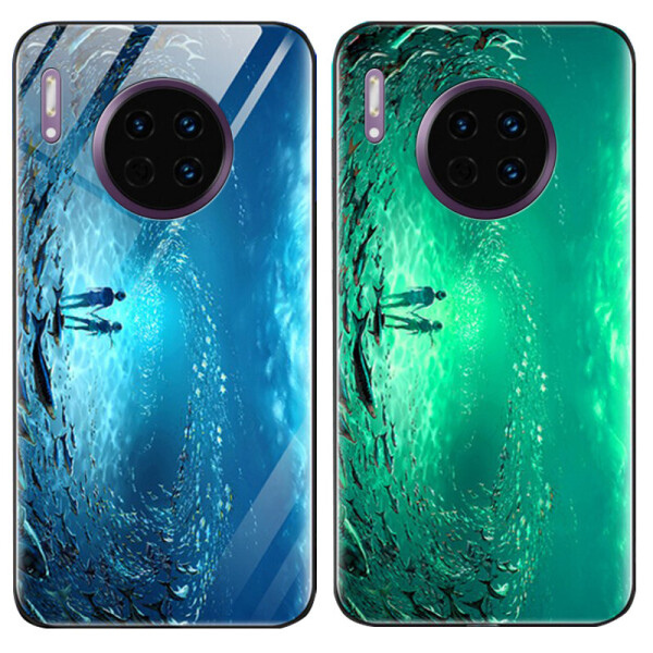 

TPU+Glass чехол светящийся в темноте для Huawei Mate 30