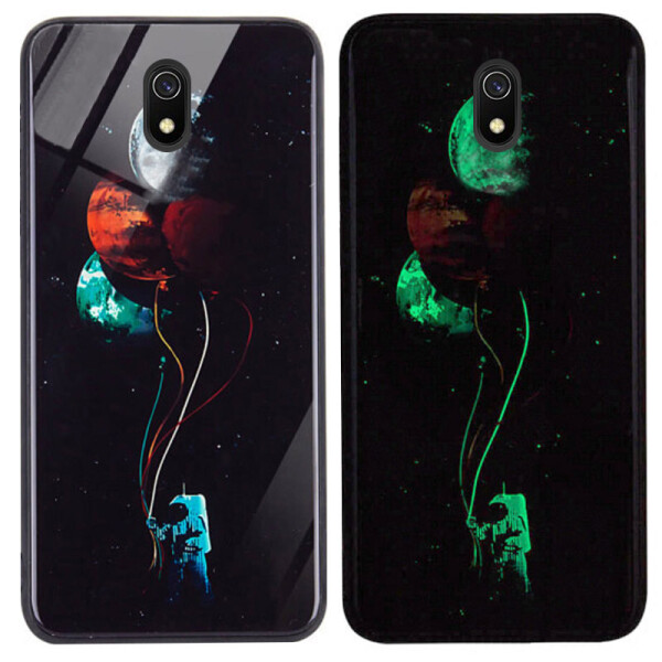 

TPU+Glass чехол светящийся в темноте для Xiaomi Redmi 8a