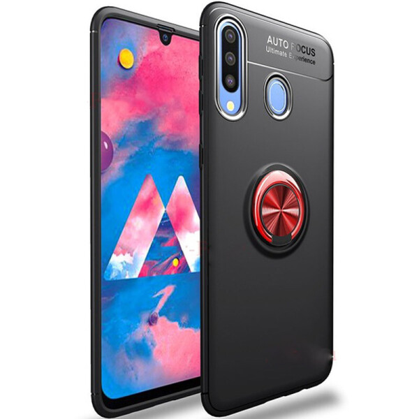 

TPU чехол Deen ColorRing под магнитный держатель для Samsung Galaxy A20s
