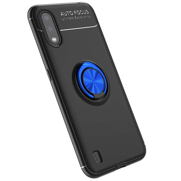 

TPU чехол Deen ColorRing под магнитный держатель (opp) для Samsung Galaxy A01