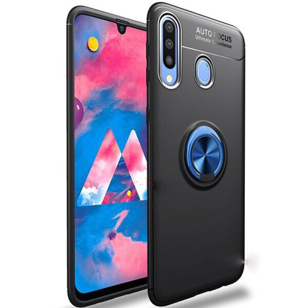 

TPU чехол Deen ColorRing под магнитный держатель для Samsung Galaxy A20s