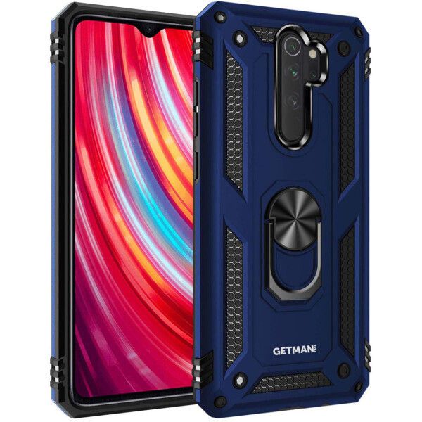 

Ударопрочный чехол GETMAN Serge Ring for Magnet для Xiaomi Redmi Note 8 Pro