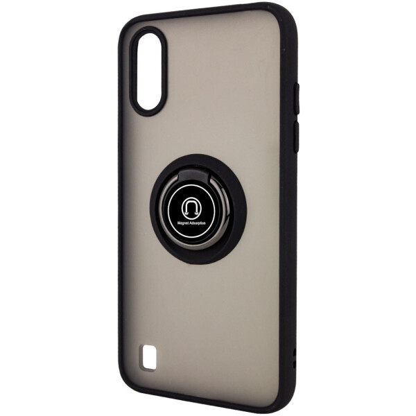 

TPU+PC чехол Deen ColorEdgingRing под магнитный держатель для Samsung Galaxy A01
