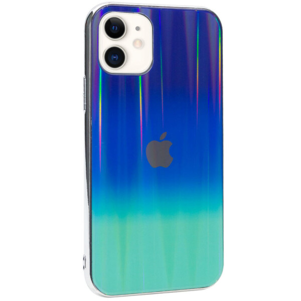 

TPU+Glass чехол Gradient Aurora с лого для Apple iPhone 11 (6.1")