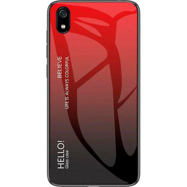 

TPU+Glass Gradient HELLO для Xiaomi Redmi 7A (Красный) (712746)