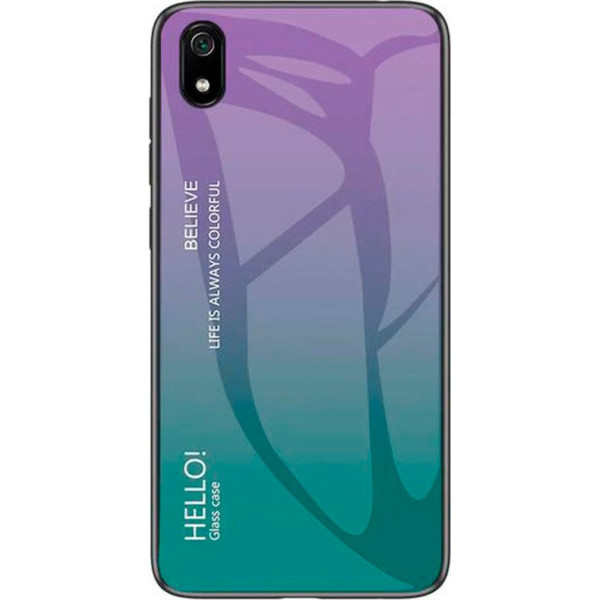 

Чехол TPU+Glass Gradient HELLO для Xiaomi Redmi 7A (Фиолетовый) (712749)