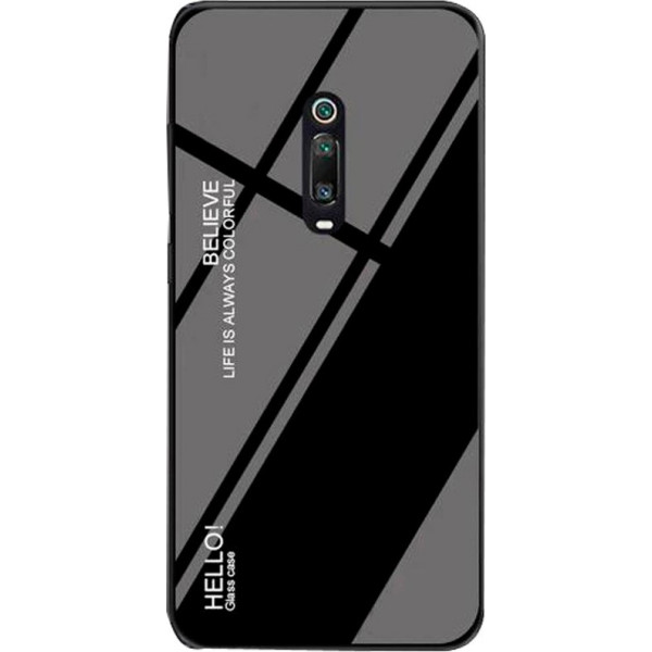 

TPU+Glass Gradient HELLO для Xiaomi Redmi K20 / K20 Pro / Mi9T / Mi9T Pro (Черный) (712756)