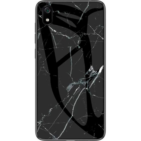 

Чехол TPU+Glass Luxury Marble для Xiaomi Redmi 7A (Черный) (712761)