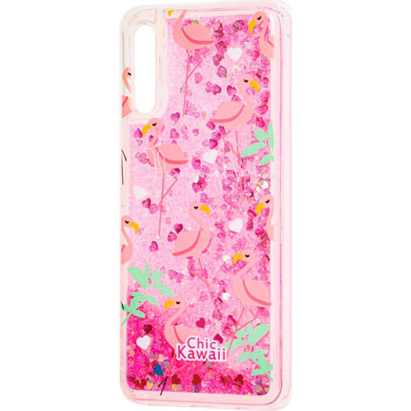 

TPU с переливающимися блестками для Samsung Galaxy A70 (A705F) (Фламинго) (713582)