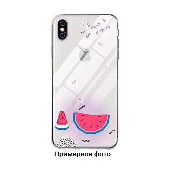 

TPU Luxure Diamond full protective для Samsung Galaxy A20 / A30 (Голубой / Арбуз) (715278)