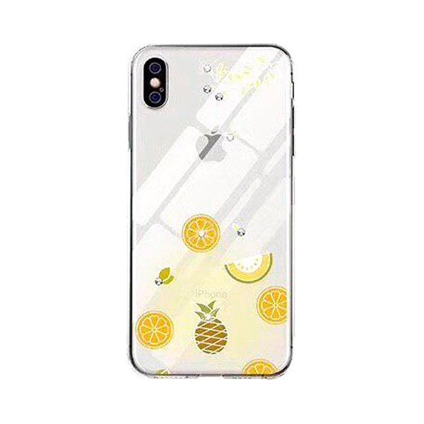 

TPU Luxure Diamond full protective для Apple iPhone XS Max (6.5) (Желтый / Тропические фрукты) (715361)