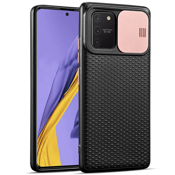 

Чехол Camshield Black TPU со шторкой защищающей камеру для Samsung Galaxy S10 Lite