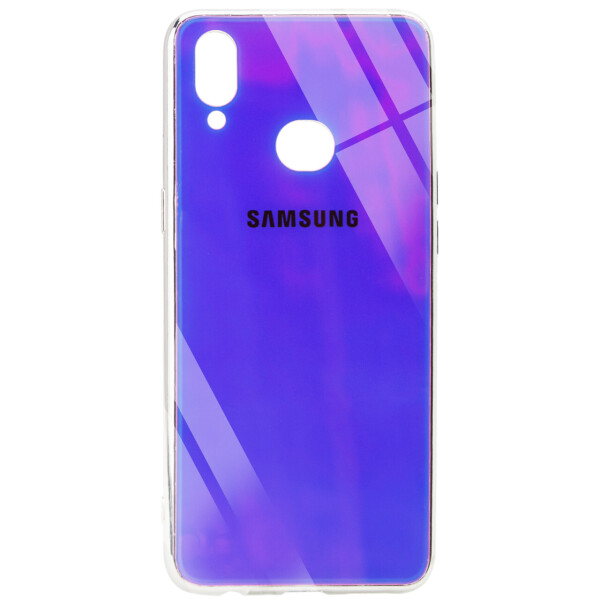 

TPU+Glass чехол Gradient Rainbow с лого для Samsung Galaxy A10s