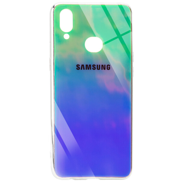 

TPU+Glass чехол Gradient Rainbow с лого для Samsung Galaxy A10s