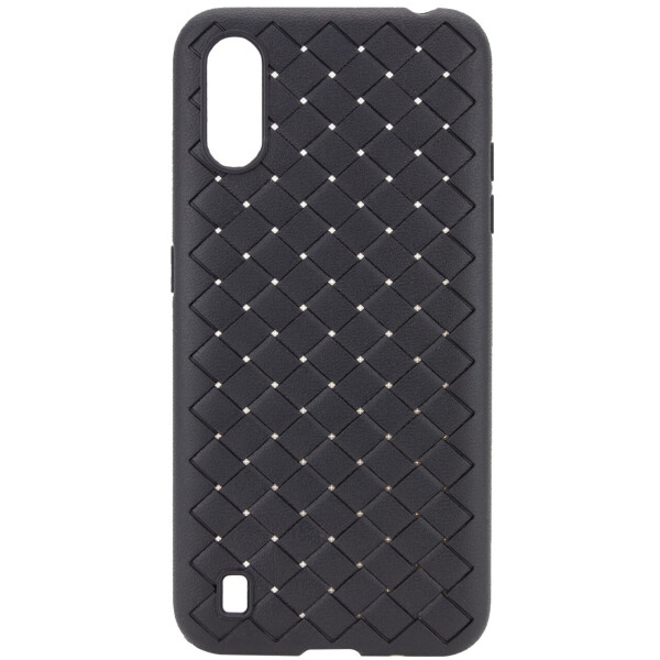 

PU чехол-накладка Epik Weaving series для Samsung Galaxy A01