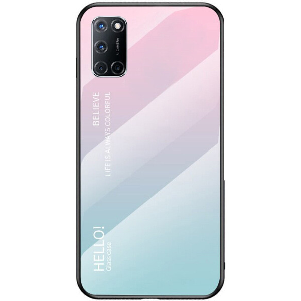 

TPU+Glass чехол Gradient HELLO для Oppo A52 / A72 / A92