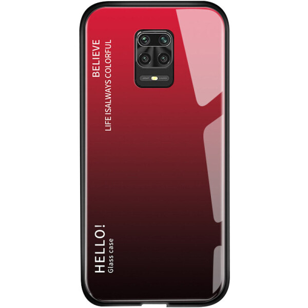 

TPU+Glass чехол Gradient HELLO для Xiaomi Redmi Note 9s / Note 9 Pro / Note 9 Pro Max
