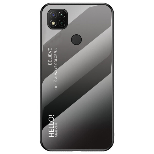 

TPU+Glass чехол Gradient HELLO для Xiaomi Redmi 9C