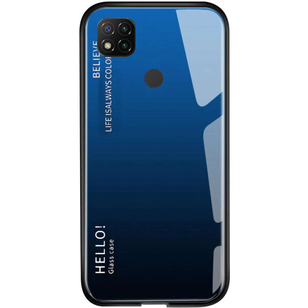

TPU+Glass чехол Gradient HELLO для Xiaomi Redmi 9C
