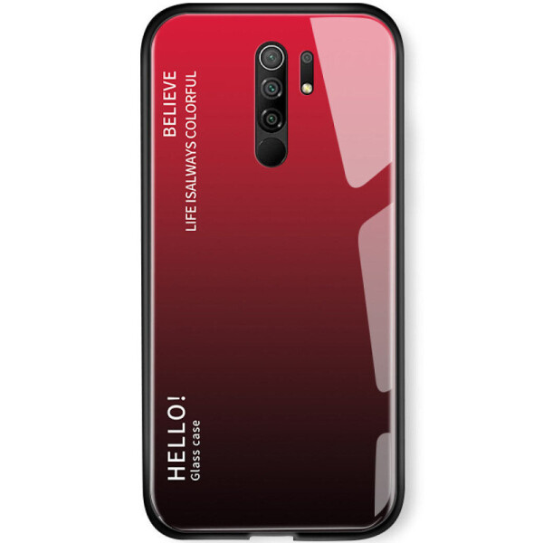 

TPU+Glass чехол Gradient HELLO для Xiaomi Redmi 9