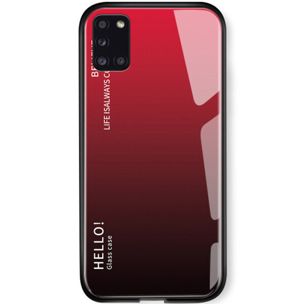 

TPU+Glass чехол Gradient HELLO для Samsung Galaxy A31