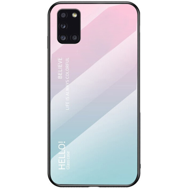 

TPU+Glass чехол Gradient HELLO для Samsung Galaxy A31