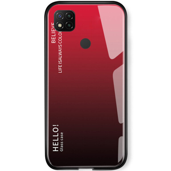 

TPU+Glass чехол Gradient HELLO для Xiaomi Redmi 9C