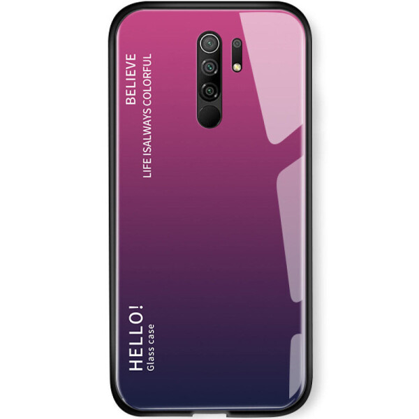 

TPU+Glass чехол Gradient HELLO для Xiaomi Redmi 9