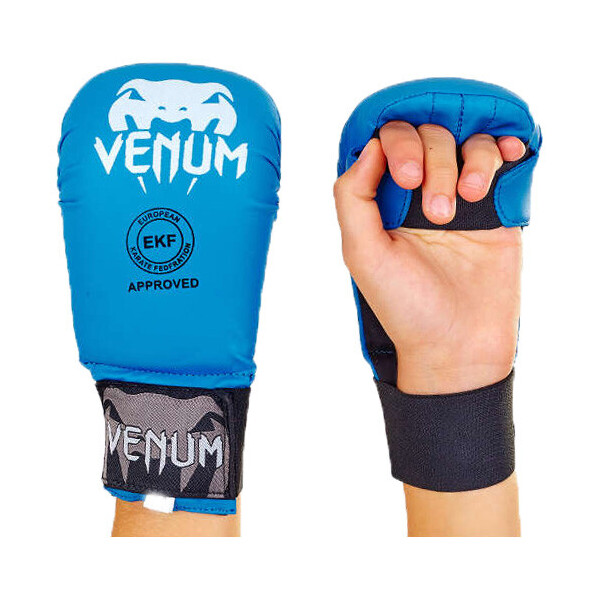 

Перчатки для каратэ Venum Mitts MA-5855 S Синий (37429102)