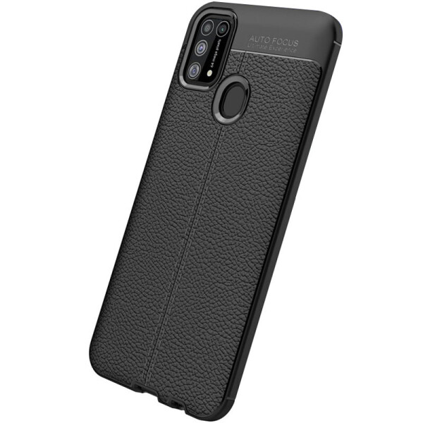

TPU чехол фактурный (с имитацией кожи) для Samsung Galaxy M31