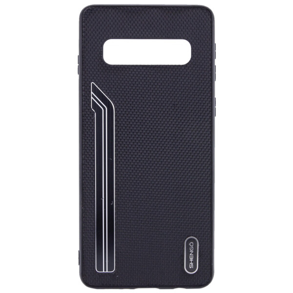 

TPU чехол SHENGO Textile series для Samsung Galaxy S10