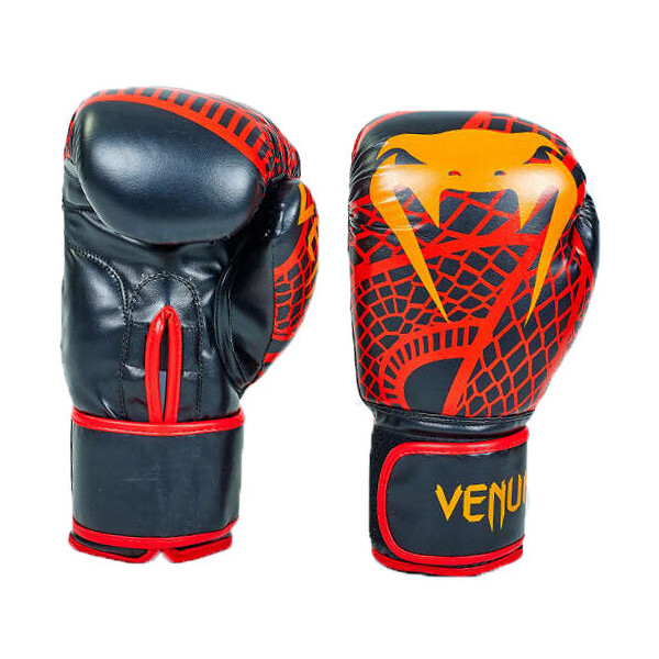 

Перчатки боксерские Venum Snaker VL-5795 6oz Черно-красный (37429079)