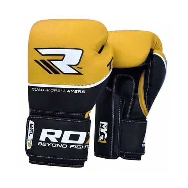 

Боксерские перчатки RDX Quad Kore 10oz Черно-желтый (37260019)