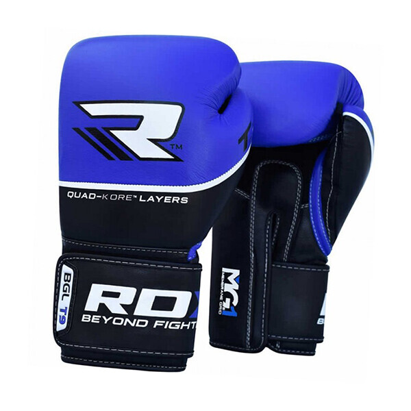 

Боксерские перчатки RDX Quad Kore 14oz Черно-синий (37260019)