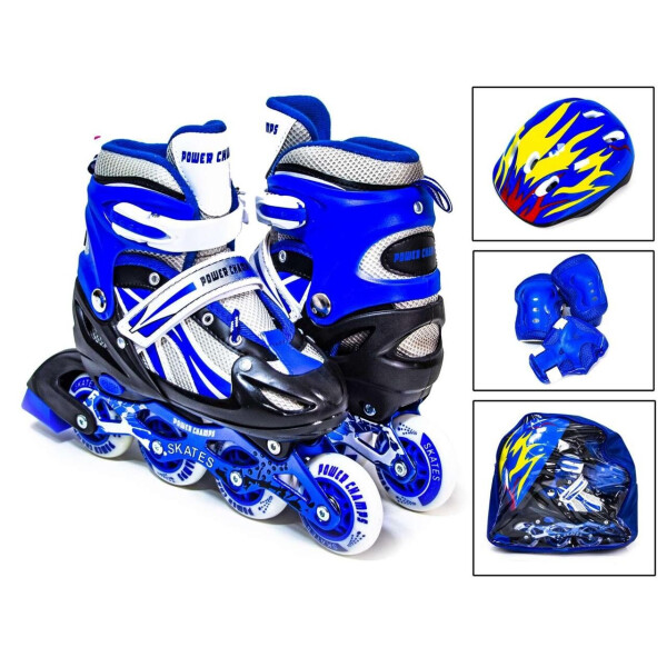 

Комплект ролики Power Champs. Blue. р 34-37 1169668381