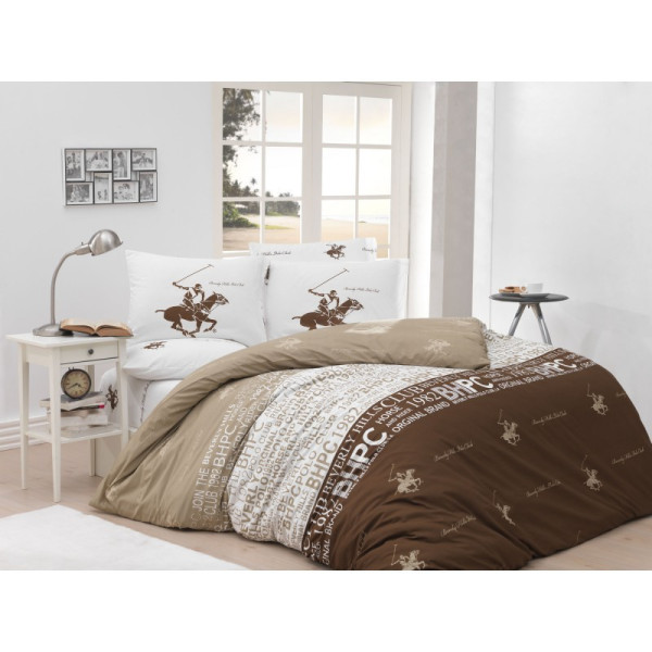 

Комплект постельного белья Beverly Hills Polo Club C 004 Brown евро (12911)